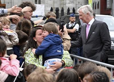 Royal Visit To The Province Of Luxembourg-stock-foto