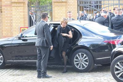Beerdigung von Margot Friedl?nder-stock-foto