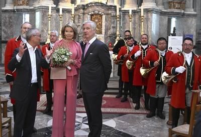 Royal Visit To The Province Of Luxembourg-stock-foto
