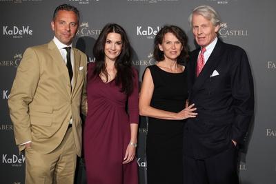 Mariella und Patrick von Faber-Castell und Anton Wolfgang Graf Faber-Castell mit Frau Mary Elisabeth bei der Veranstallt-stock-foto