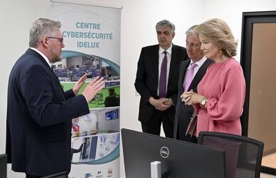 Royal Visit To The Province Of Luxembourg-stock-foto