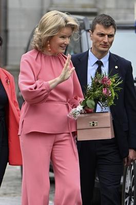 Royal Visit To The Province Of Luxembourg-stock-foto