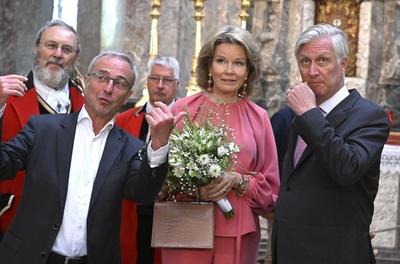Royal Visit To The Province Of Luxembourg-stock-foto