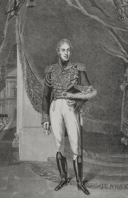 Charles X of France (1757-1836). King of France and Navarre (1824-1830). Portrait. Engraving, 19th century. Charles X of-stock-photo