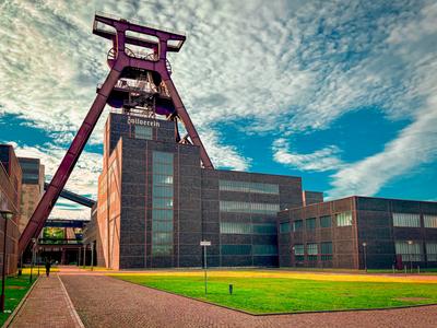 Zeche Zollverein, Essen, Deutschland, Europa, UNESCO-Welterbe, Industriekultur, Kohlef?rderung, Symbol des Strukturwande-stock-foto