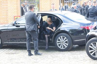 Beerdigung von Margot Friedl?nder-stock-foto