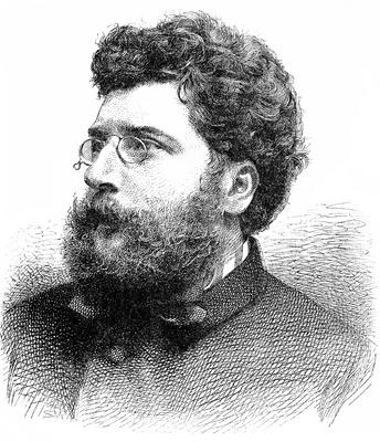 Georges Bizet, 1838 - 1875, a French composer of the Romantic period Georges Bizet, 1838 - 1875, a French composer of th-stock-foto