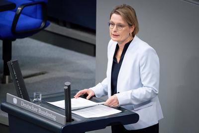 Deutscher Bundestag, 5. Plenarsitzung-stock-foto