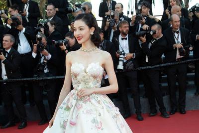 "Dossier 137" red carpet in Cannes-stock-photo