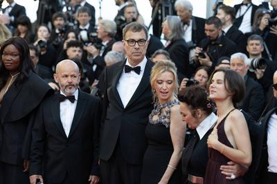 "Dossier 137" red carpet in Cannes-stock-photo