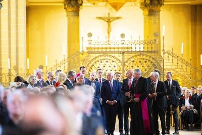 Festakt ?1250 Jahre Westfalen? mit Hendrik W?st und Frank-Walter Steinmeier in Paderborn-stock-foto