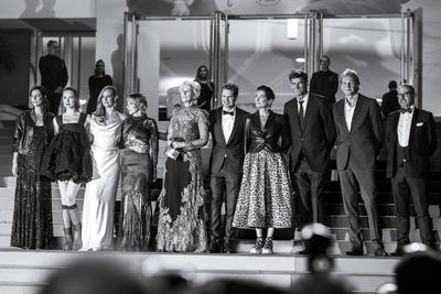 78eme Festival International du Film de Cannes. Mont?e des marches du film Dalloway-stock-foto