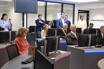 Royal Visit To The Province Of Luxembourg-stock-foto