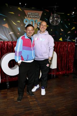 Fl?orian Lukas und Oli P. ( Oli Petszokat) beim Photocall zur Premiere der ersten Staffel der JOYN Serie Messiah Superst-stock-foto