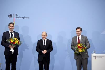Hebestreit, Scholz, Seibert - Pressesprecher DEU, Deutschland, Germany, Berlin, 09.12.2021 Steffen Hebestreit, neuer Reg-stock-foto