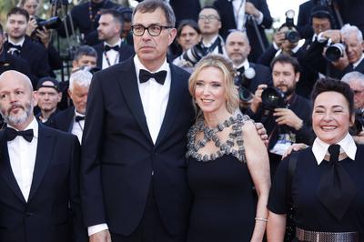 Gilles Marchand, Dominik Moll, Léa Drucker, Sandra Colombo-stock-foto