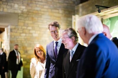 Festakt ?1250 Jahre Westfalen? mit Hendrik W?st und Frank-Walter Steinmeier in Paderborn-stock-foto