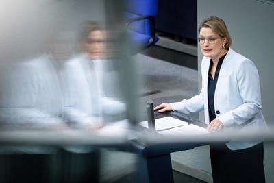 Deutscher Bundestag, 5. Plenarsitzung-stock-foto