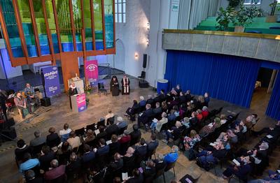 Kirchen feiern 50 Jahre Interkulturelle Woche-stock-foto