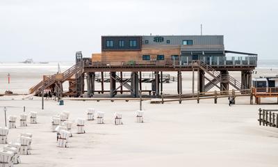 Neue Strandbar 54? Nord-stock-photo