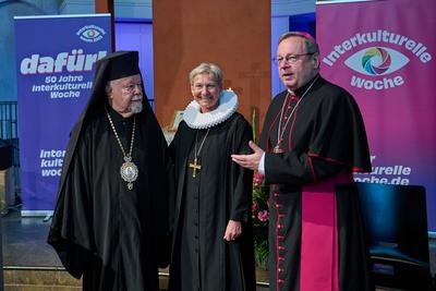 Kirchen feiern 50 Jahre Interkulturelle Woche-stock-foto