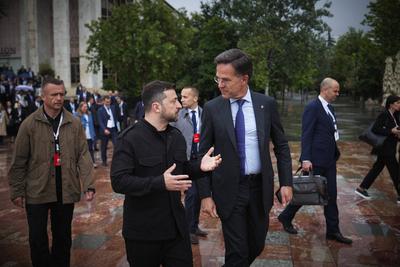President of Ukraine Volodymyr Zelenskyy Participates in the 6th European Political Community summit-stock-photo