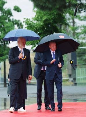 Turkish President Recep Tayyip Erdo?an participates in the 6th Summit of the European Political Community-stock-photo