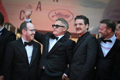 78eme Festival International du Film de Cannes. Mont?e des Marches du film Eddington. MPP-stock-foto