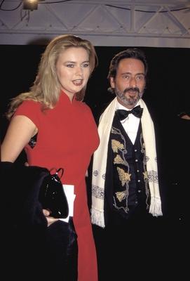 Veronica Ferres mit damaligen Freund Helmut Dietl M?nchen ca 1991 AUFNAHMEDATUM GESCH?TZT-stock-foto
