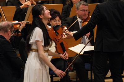 15.05.2025, 60. Internationaler Instrumentalwettbewerb Markneukirchen, Finalrunde, Violine-stock-photo