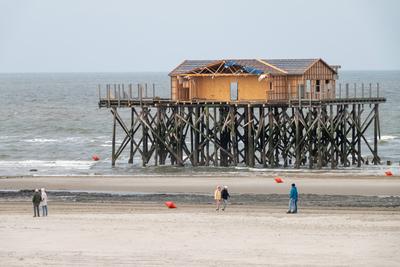 Abriss der Strandbar 54? Nord-stock-photo