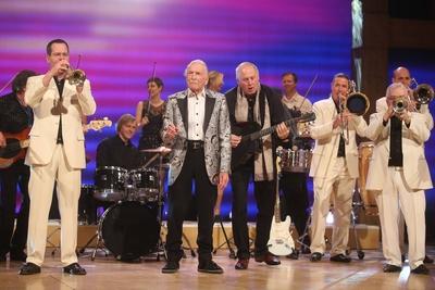 ARD ORF Silvesterstadl Bandleader James Last b?rgl Hans Last w?hrend der Generalprobe zur AR-stock-foto
