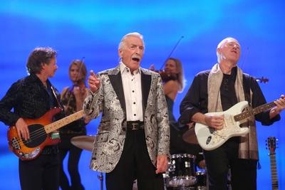 ARD ORF Silvesterstadl Bandleader James Last b?rgl Hans Last w?hrend der Generalprobe zur AR-stock-foto
