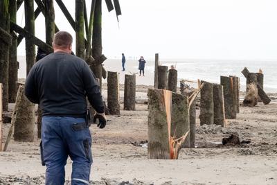 Abriss der Strandbar 54? Nord-stock-photo