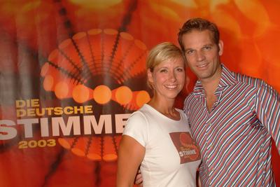 Die deutsche Stimme 2003 Pressekonferenz Castingshow Die deutsche Stimme 2003, ausgestrahlt vom ZDF produziert von Endem-stock-foto