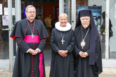 Festakt und Gottesdienst 50 Jahre Interkulturelle Woche-stock-foto
