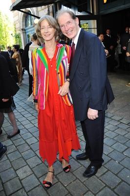 Nike Wagner und Mann Dr. Juerg Stenzl - bei der Eroeffnung der Bayreuther Festspiele ( Richard Wagner Festspiele Bayreut-stock-photo