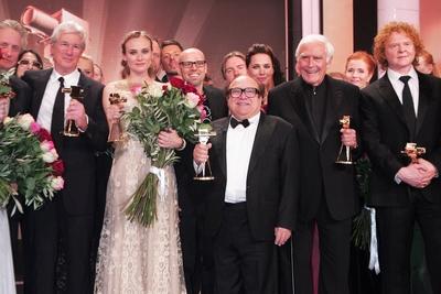45. Goldene Kamera Preistraeger Richard Gere, Diane Kruger, Danny DeVito, Joachim Fuchsberger, Mick Hucknall - 45. Verle-stock-foto