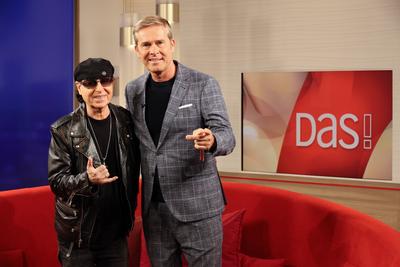 Klaus Meine, S?nger der Hard-Rock-Formation Scorpions, zu Gast in der Fernsehsendung DAS!, eine Live-Talksendung des Nor-stock-foto