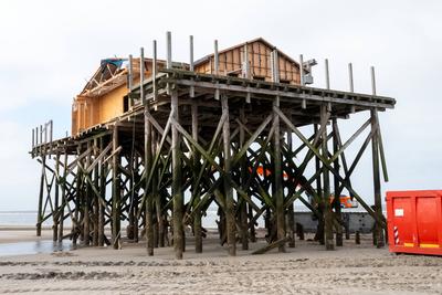 Abriss der Strandbar 54? Nord-stock-photo
