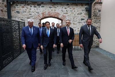 The meeting of the foreign ministers of the United States and Ukraine, hosted by Foreign Minister Hakan Fidan-stock-foto