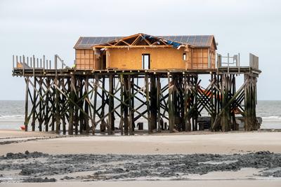 Abriss der Strandbar 54? Nord-stock-photo
