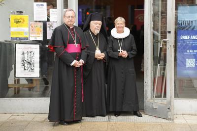 Festakt und Gottesdienst 50 Jahre Interkulturelle Woche-stock-foto