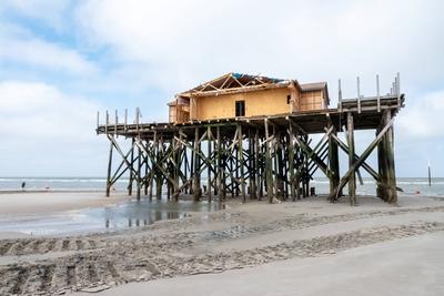 Abriss der Strandbar 54? Nord-stock-photo
