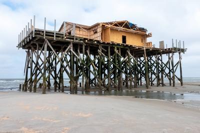 Abriss der Strandbar 54? Nord-stock-photo
