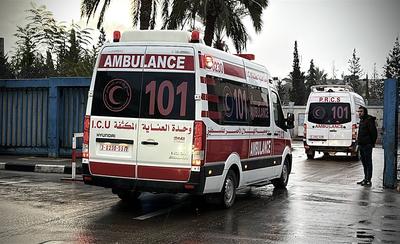 The United Nations (UN) and the World Health Organization (WHO) evacuate a number of Palestinians injured-stock-photo