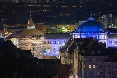 Die Blaue Nacht, Kulturveranstaltung, N?rnberg, 17.05.2025-stock-foto