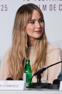 78eme Festival International du Film de Cannes. Conference de presse du film Die my love. BAELEN-stock-photo