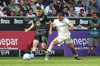 Borussia M?nchengladbach vs VfL Wolfsburg - Bundesliga-stock-foto