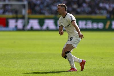 Borussia M?nchengladbach vs VfL Wolfsburg - Bundesliga-stock-foto